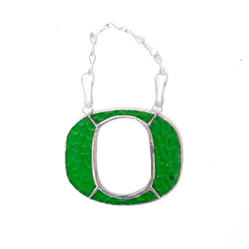 Classic Oregon O, 3.5"x4", Wall Art & Clocks, Glass, Home & Auto, 3.5"x4", Stained Glass, Hanging, 836942